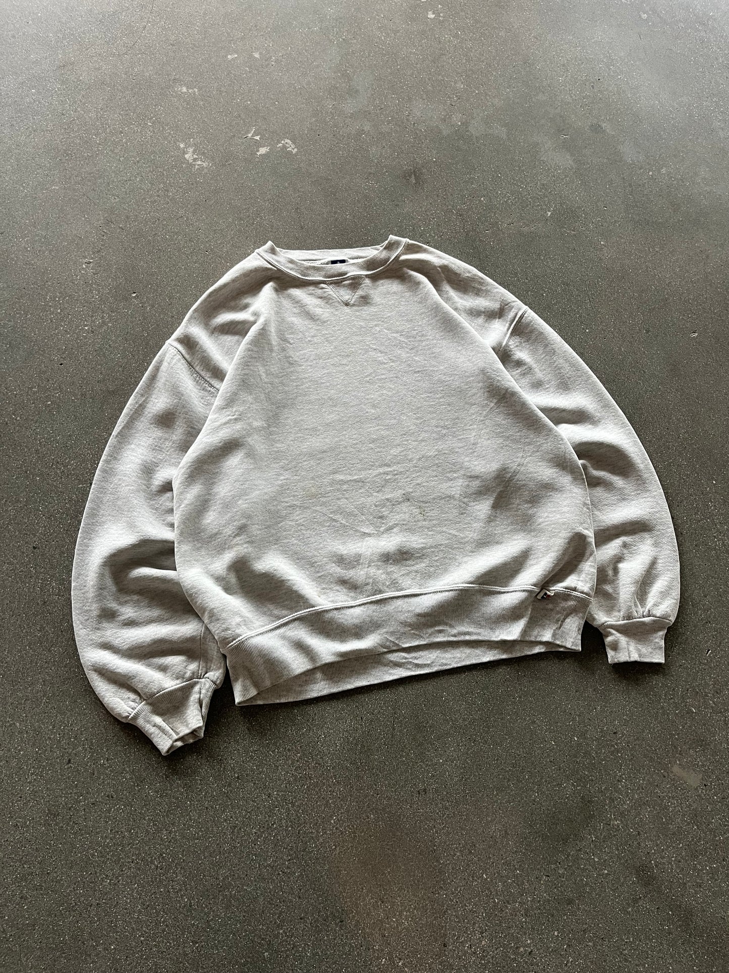 90’S HEATHER GRAY RUSSELL CREWNECK - BOXY M/L