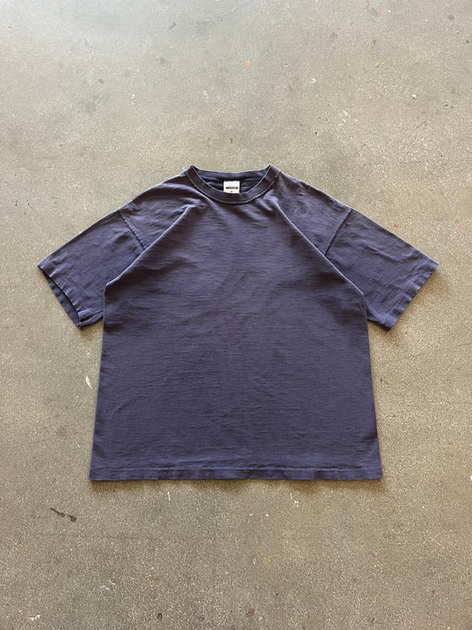 90’S SUNFADED NAVY BLANK TEE - BOXY M