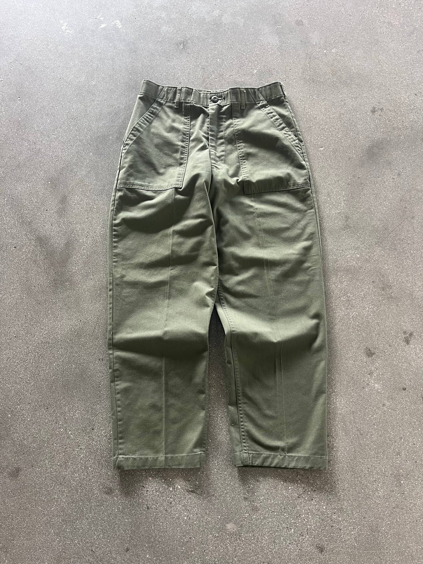 80’S MILITARY OG-107 FATIGUE PANTS - 32