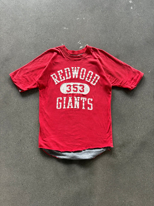 70’S TWO TONED “REDWOOD GIANTS” REVERSABLE TEE - M