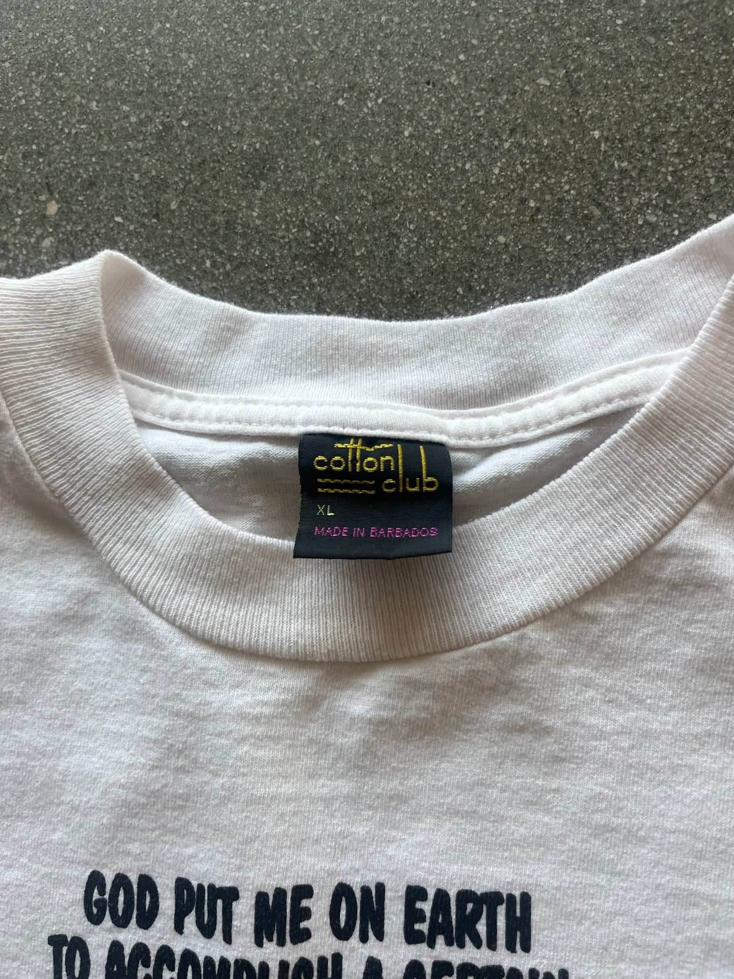 90’S BARBADOS “I WILL NEVER DIE” TEE - L/XL
