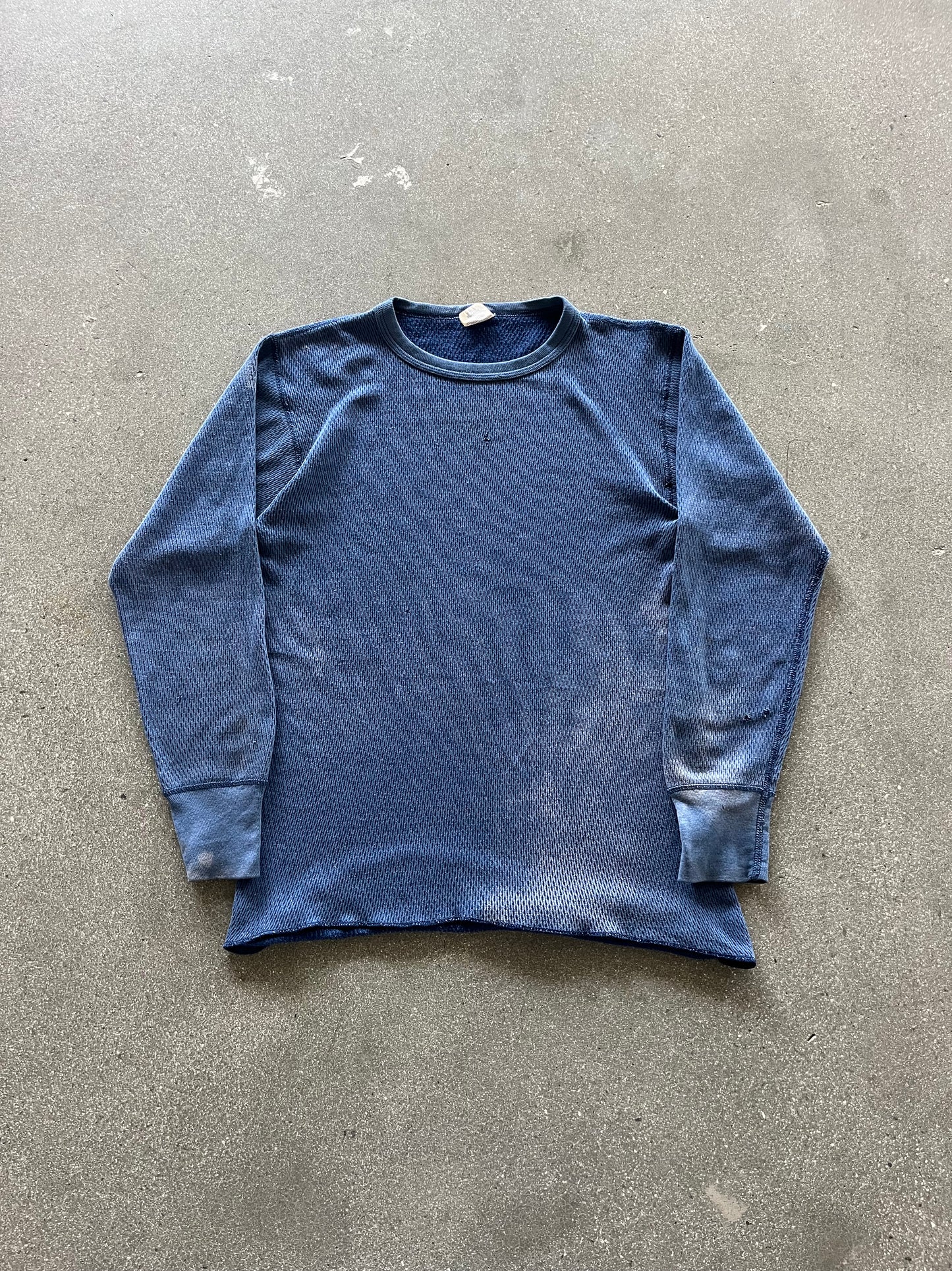 80’S SUNFADED NAVY ARCTEX WAFFLE THERMAL - M