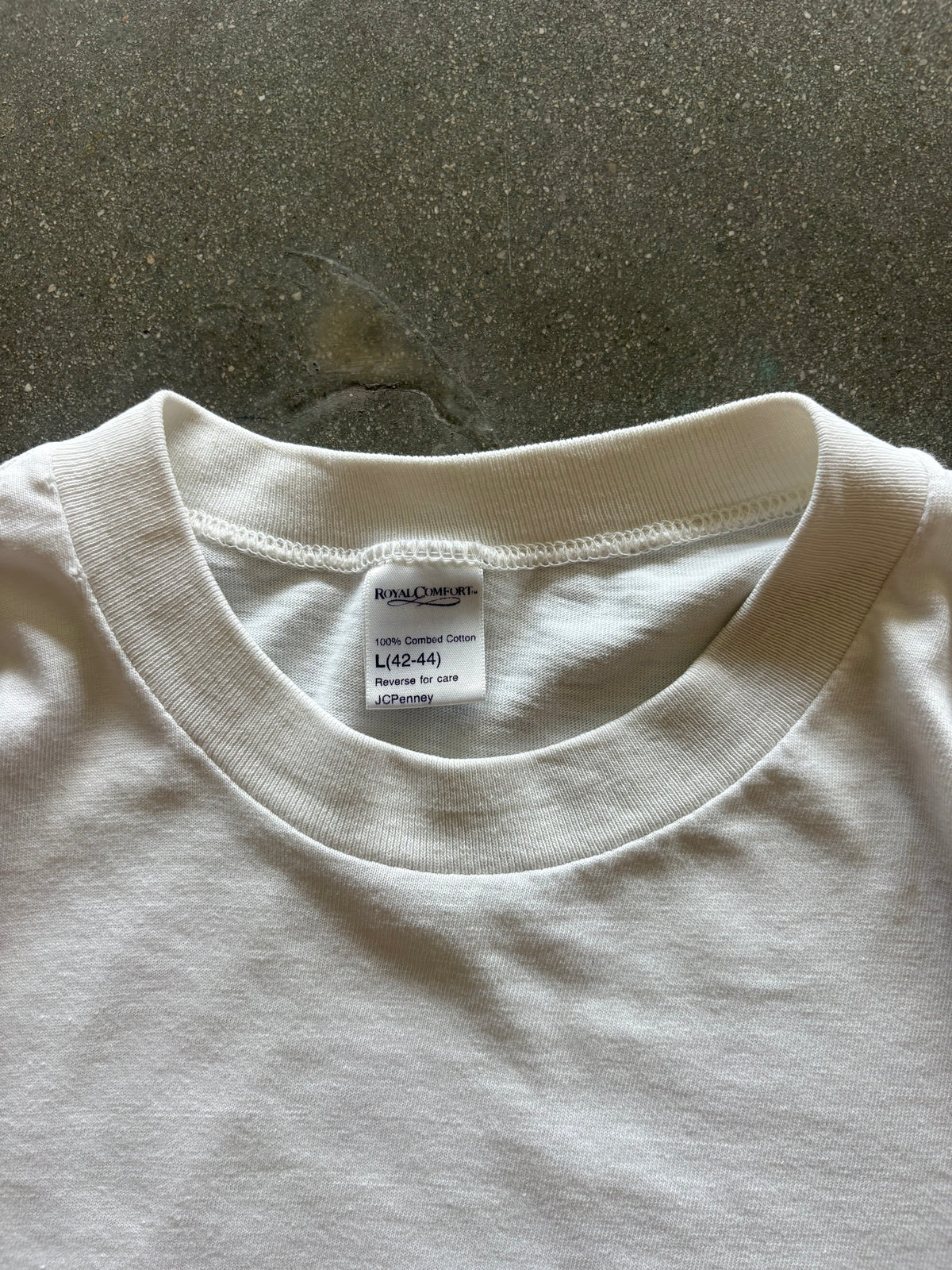 80’S JCPENNEY WHITE BLANK - M/L