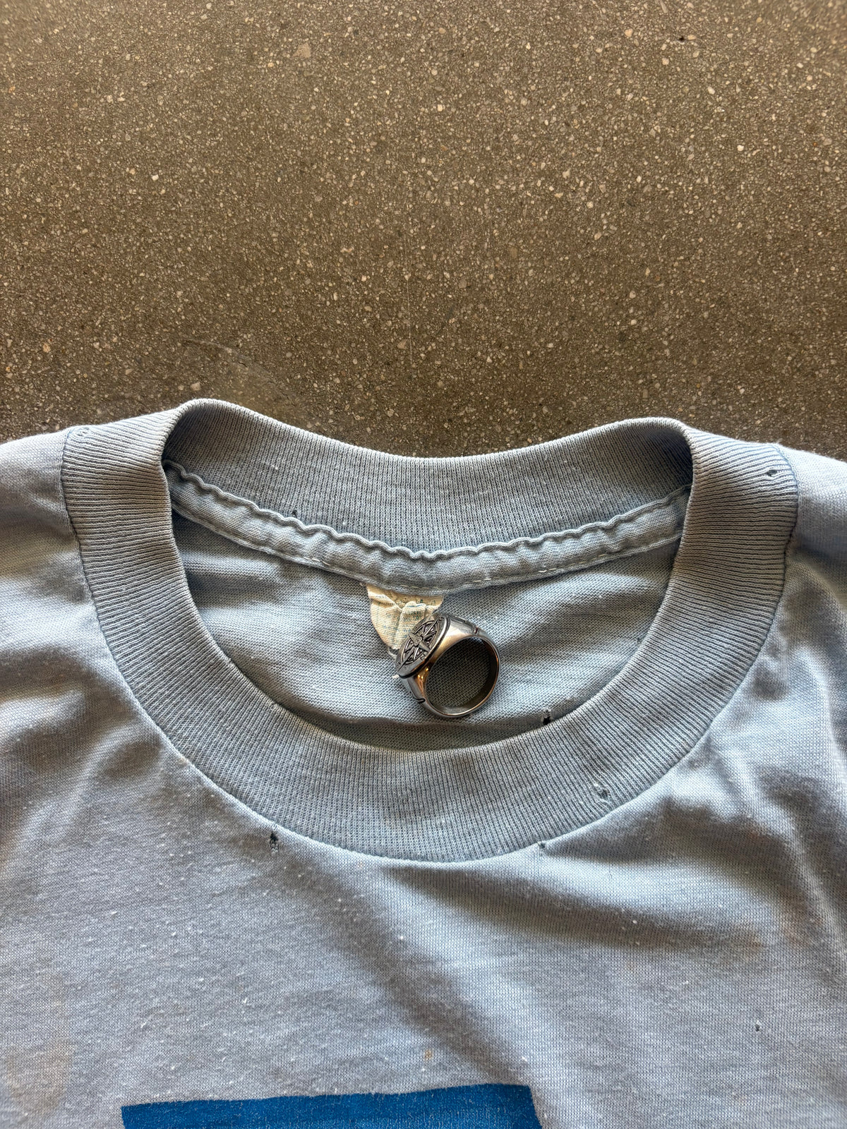 70’S BABY BLUE “ILLINOIS” TEE - S