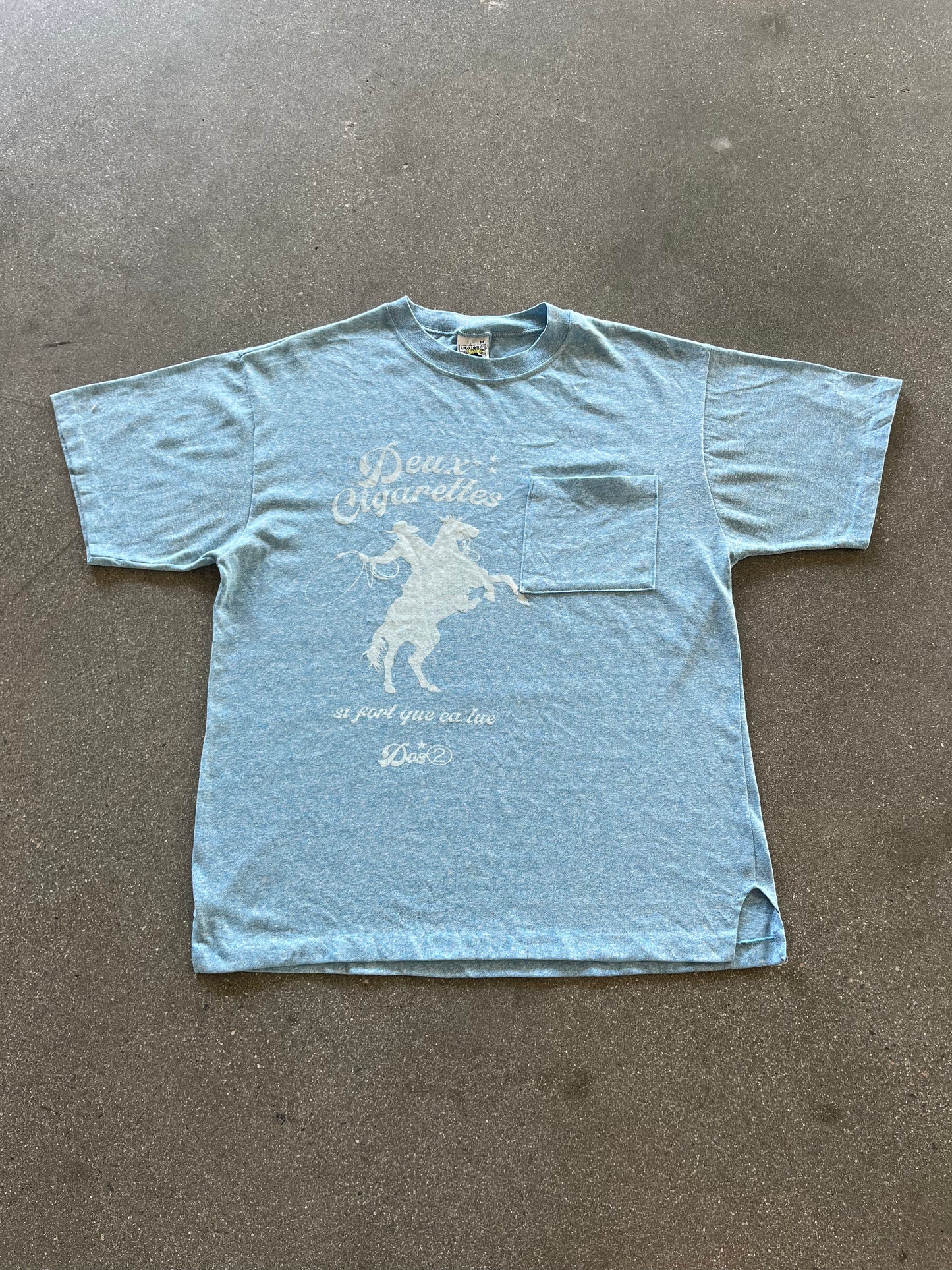 90’S DEUX CIGARETTES POCKET TEE - BOXY M