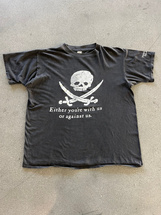 90’S TREASURE ISLAND SKULL TEE - L