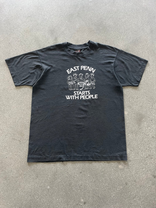 90’S BLACK “EAST PENN” TEE - L
