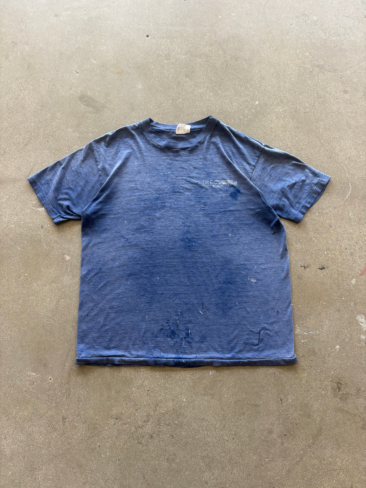 80’S SUNFADED NAVY “PJ’S TRUCKING” TEE - L
