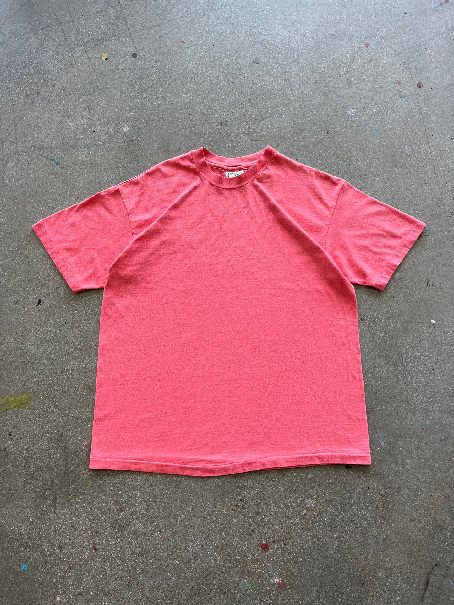 90’S SALMON BLANK TEE - L