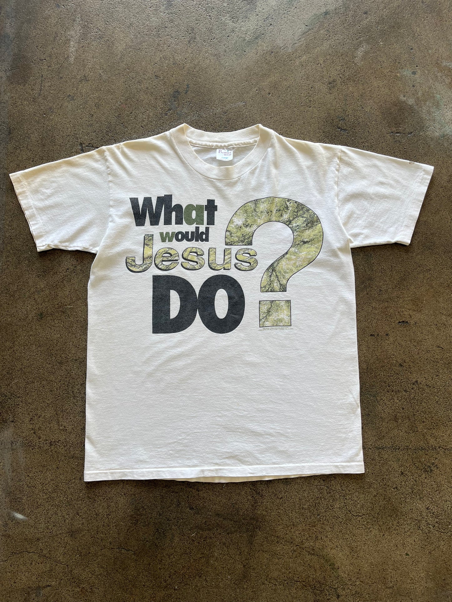 90’S “WHAT WOULD JESUS DO?” TEE - L