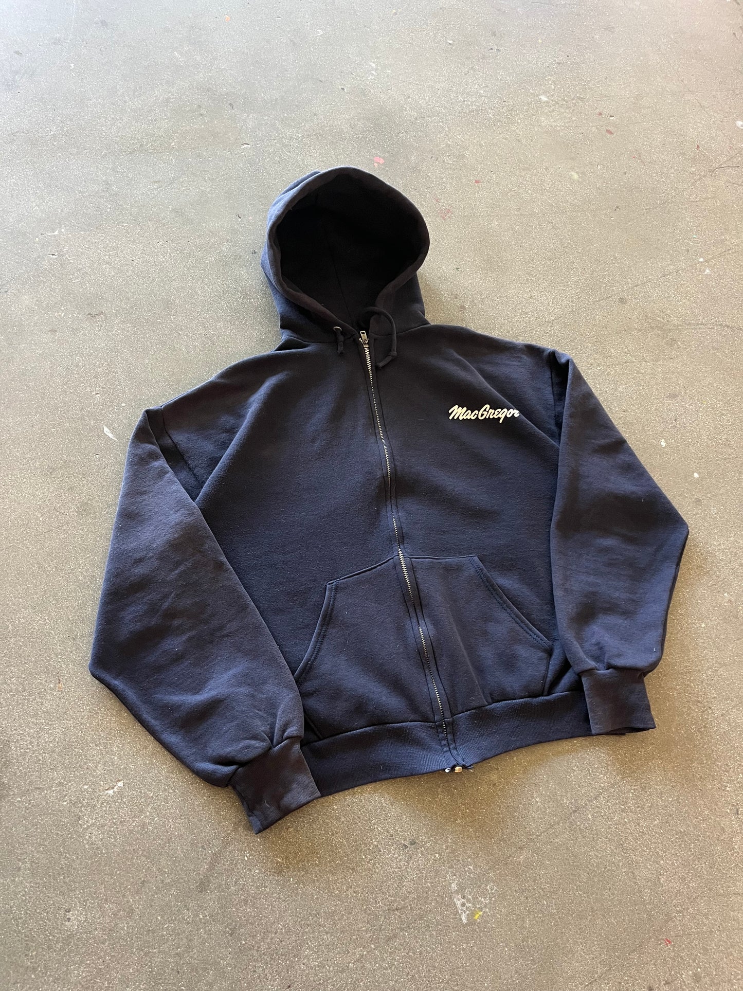 80’S NAVY “MACGREGOR” ZIP UP HOODIE - BOXY M
