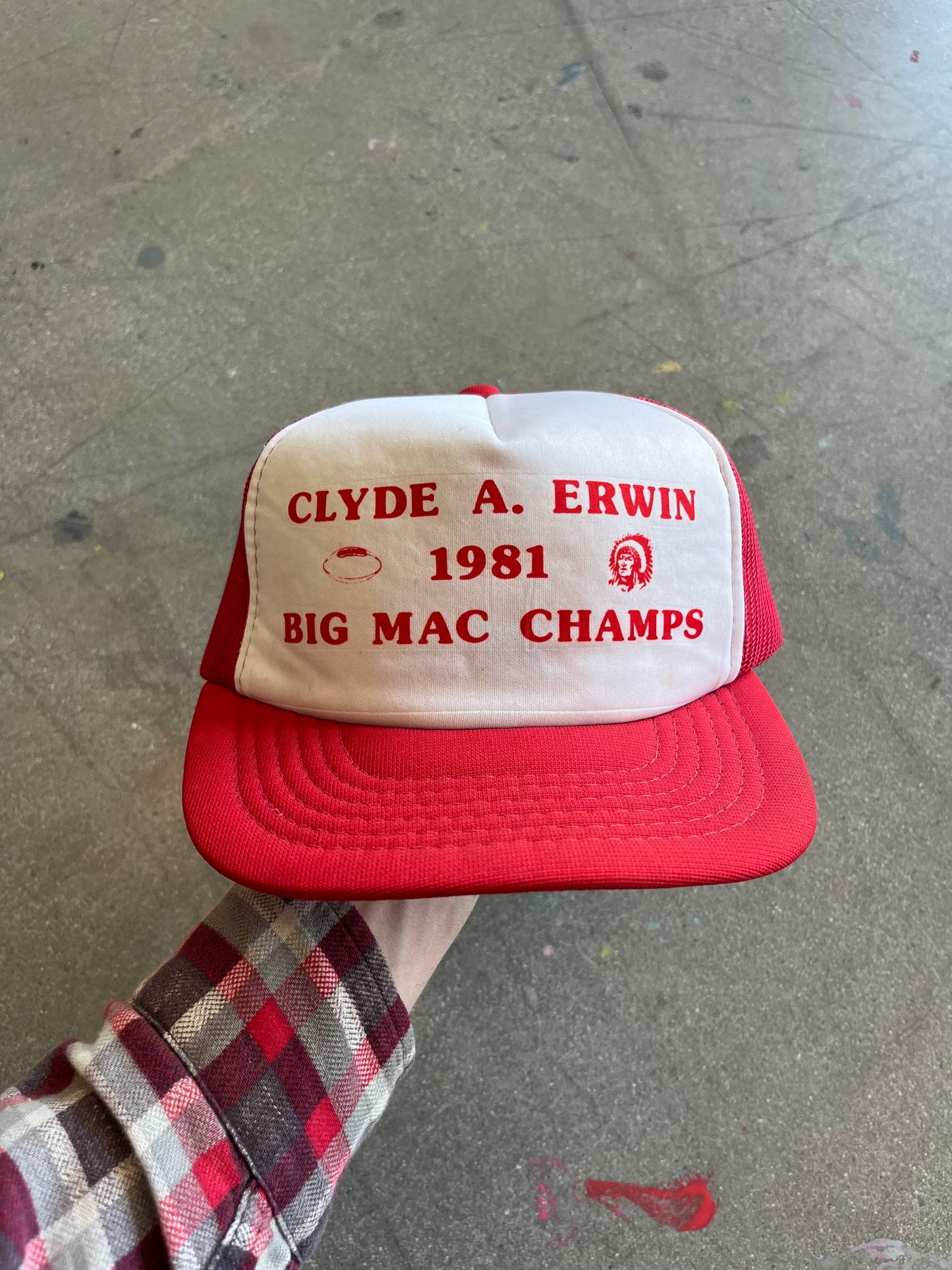 80’S RED “BIG MAC CHAMPS” TRUCKER - ONE SIZE
