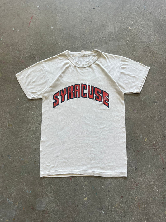 80’S IVORY “SYRACUSE” TEE - S/M