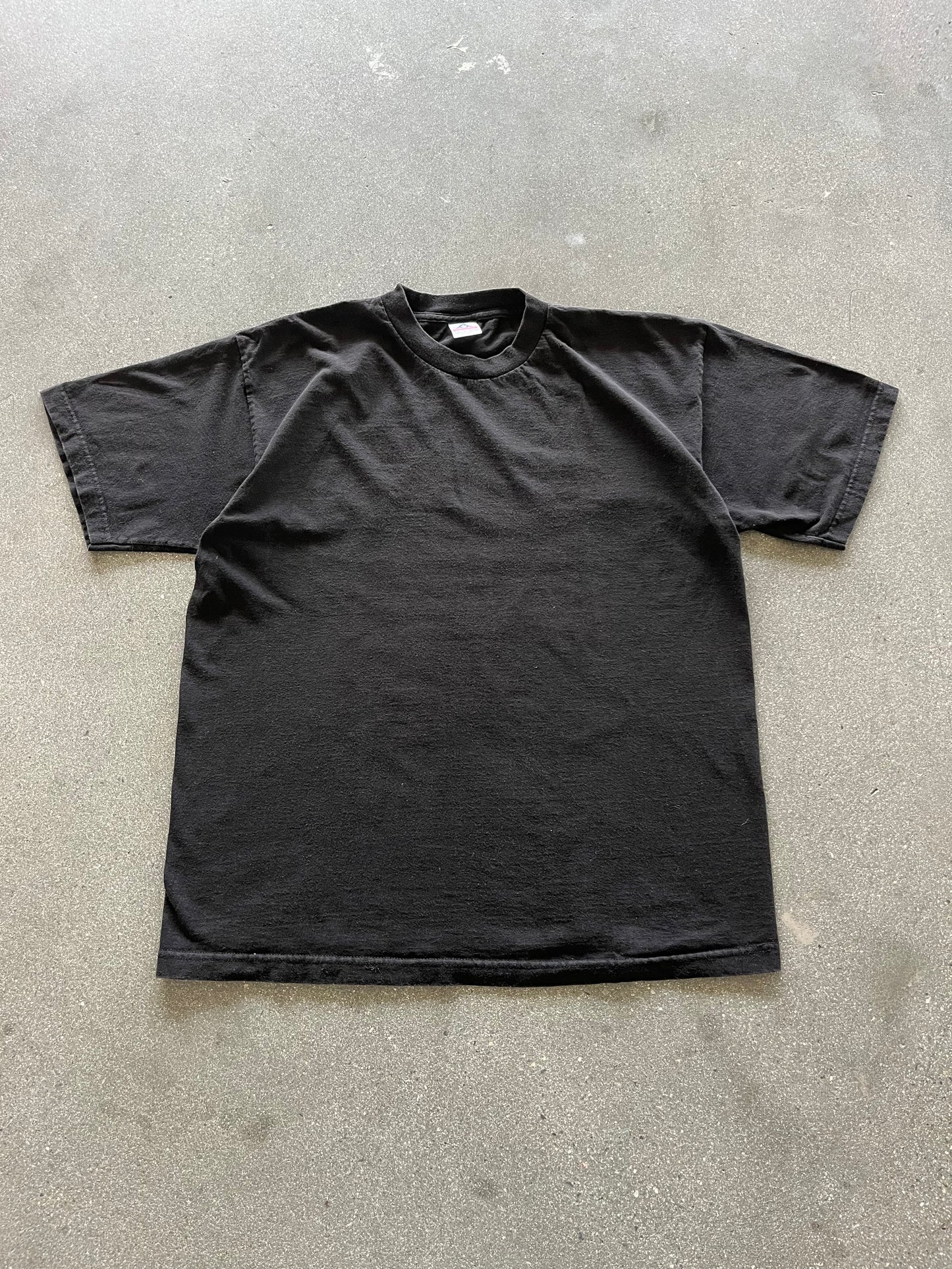 90’S FADED BLACK BLANK TEE - XL