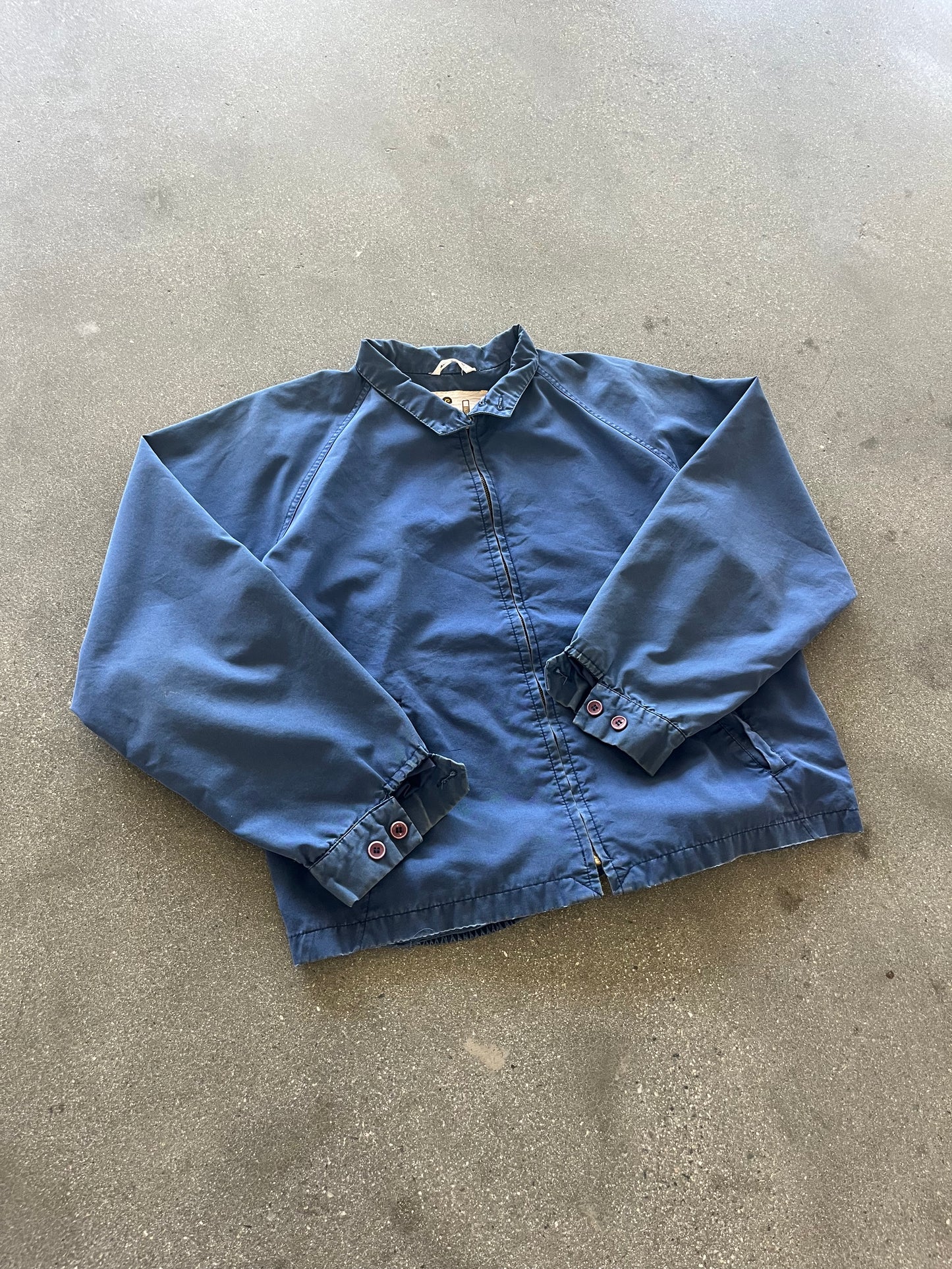 90’S BLUE DETROIT STYLE COACH ZIP UP - BOXY M/L