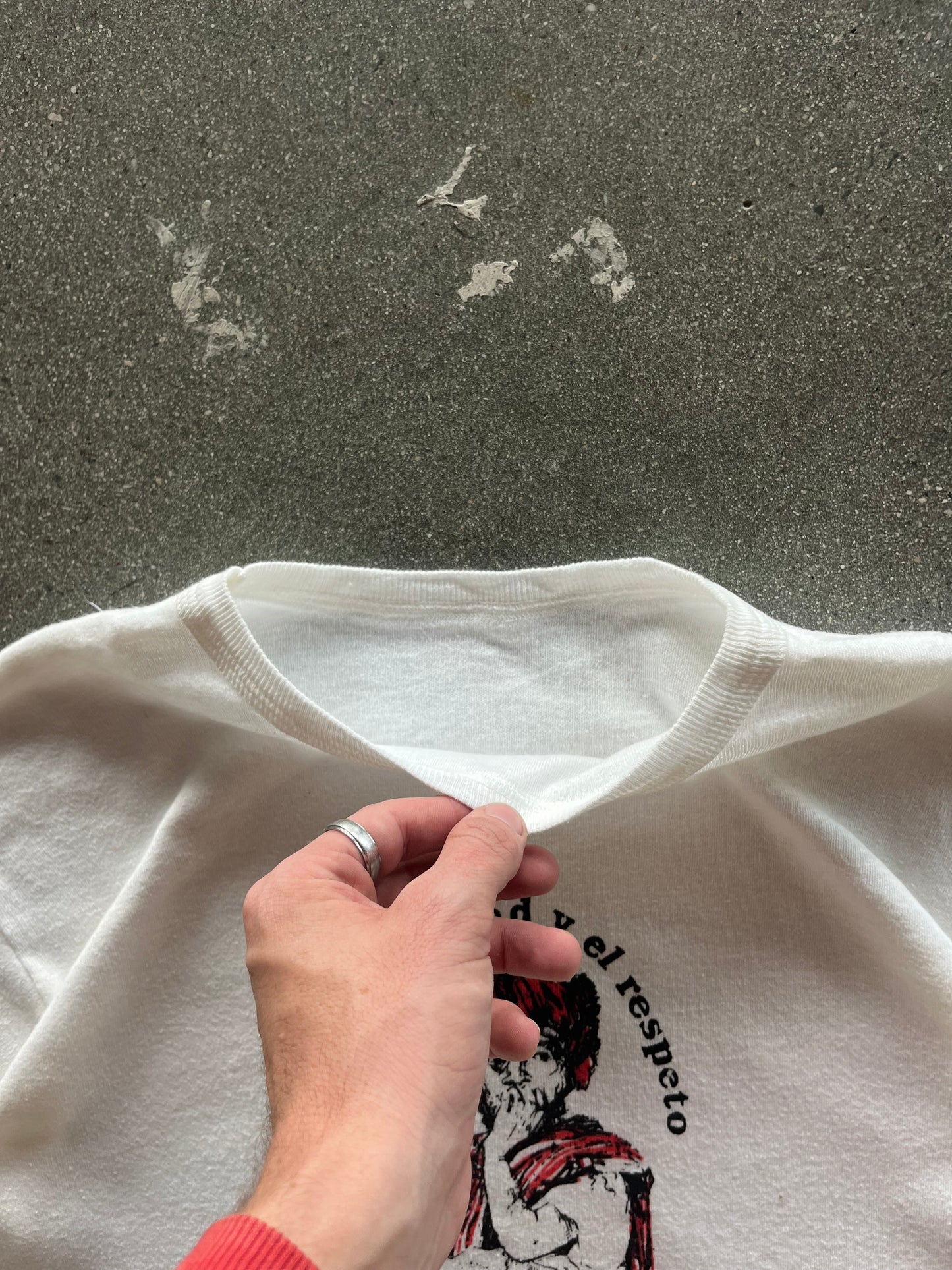 80’S “DE LOS PUEBLOS” SWEAT TEE - L