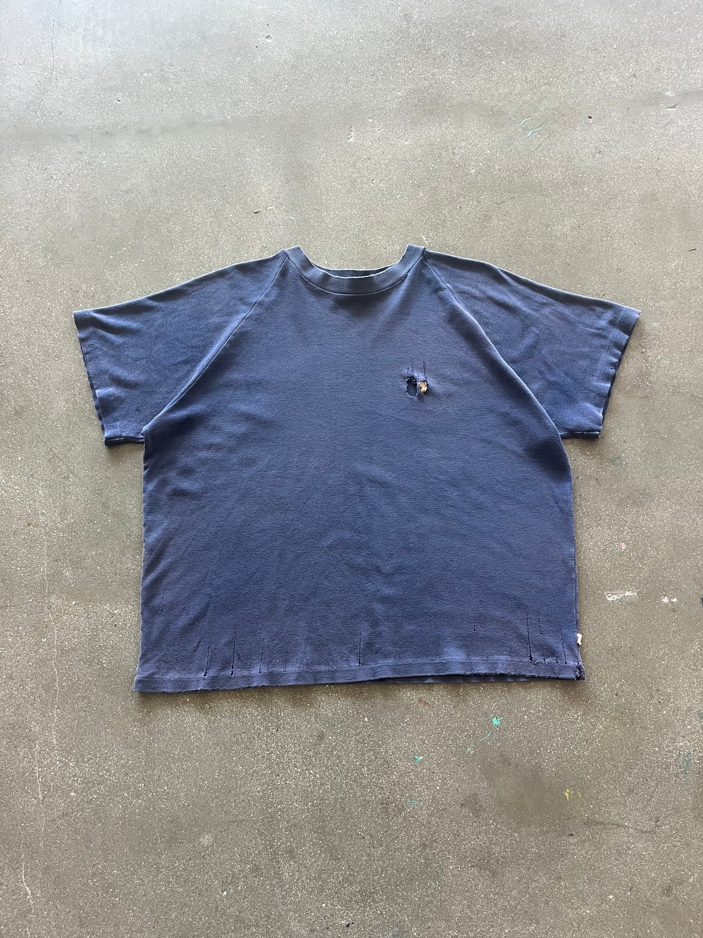 80’S FADED NAVY RAGLAN BLANK - BOXY S/M
