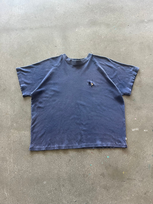 80’S FADED NAVY RAGLAN BLANK - BOXY S/M