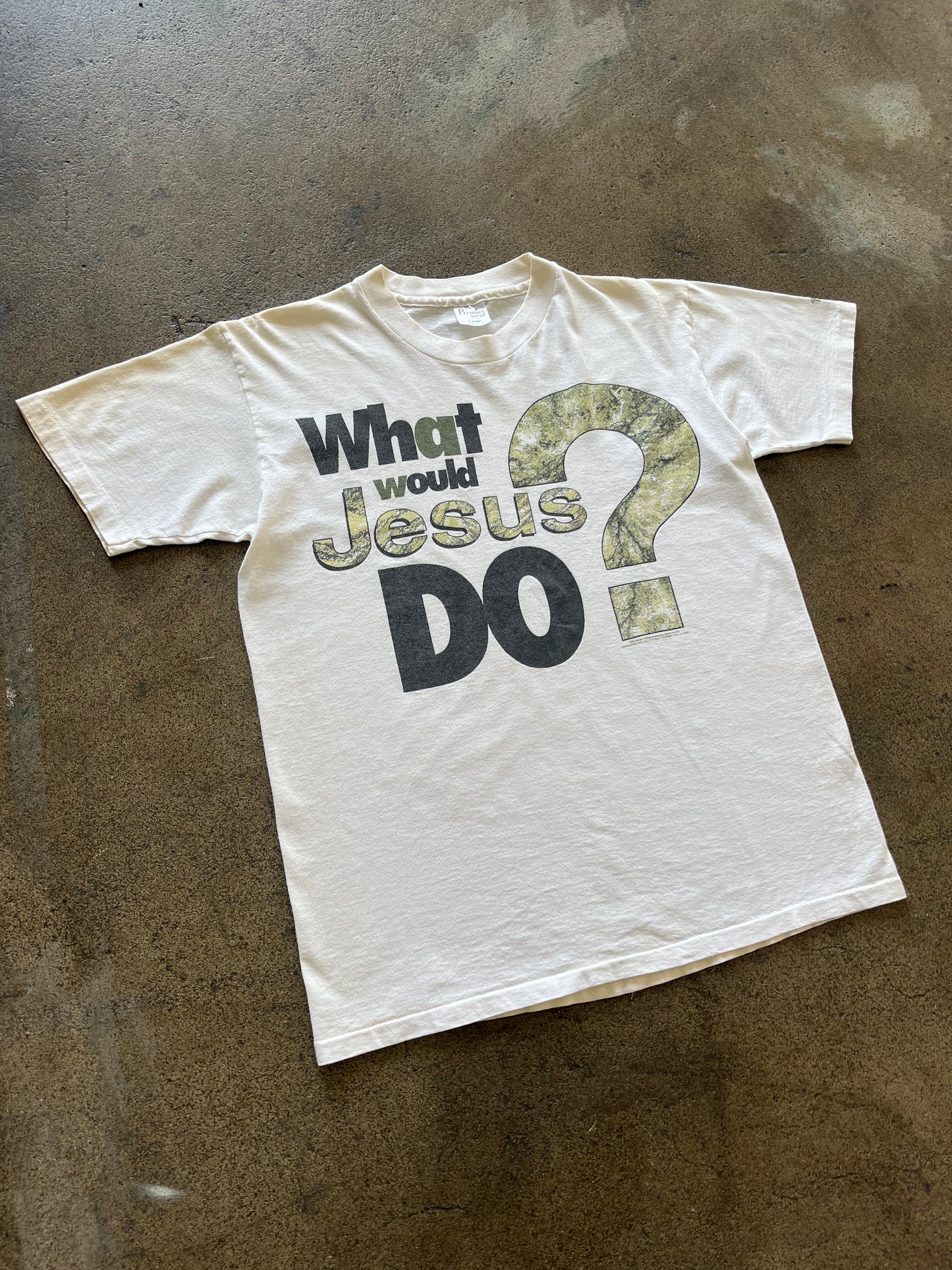 90’S “WHAT WOULD JESUS DO?” TEE - L