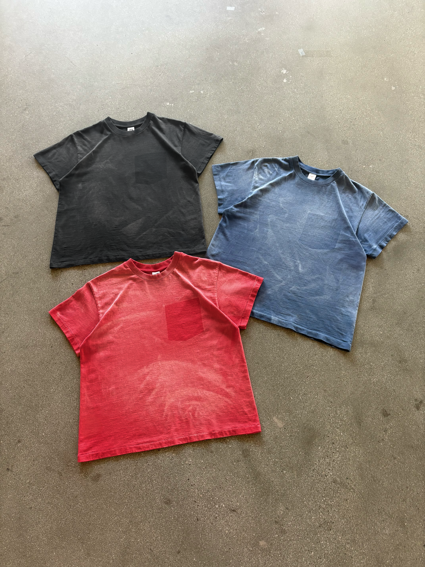 3 PACK GHOST POCKETS - RED / BLUE / BLACK