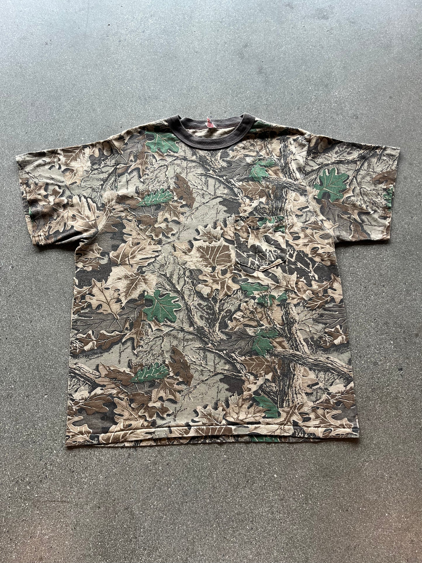 90’S REALTREE CAMO POCKET TEE - BOXY L