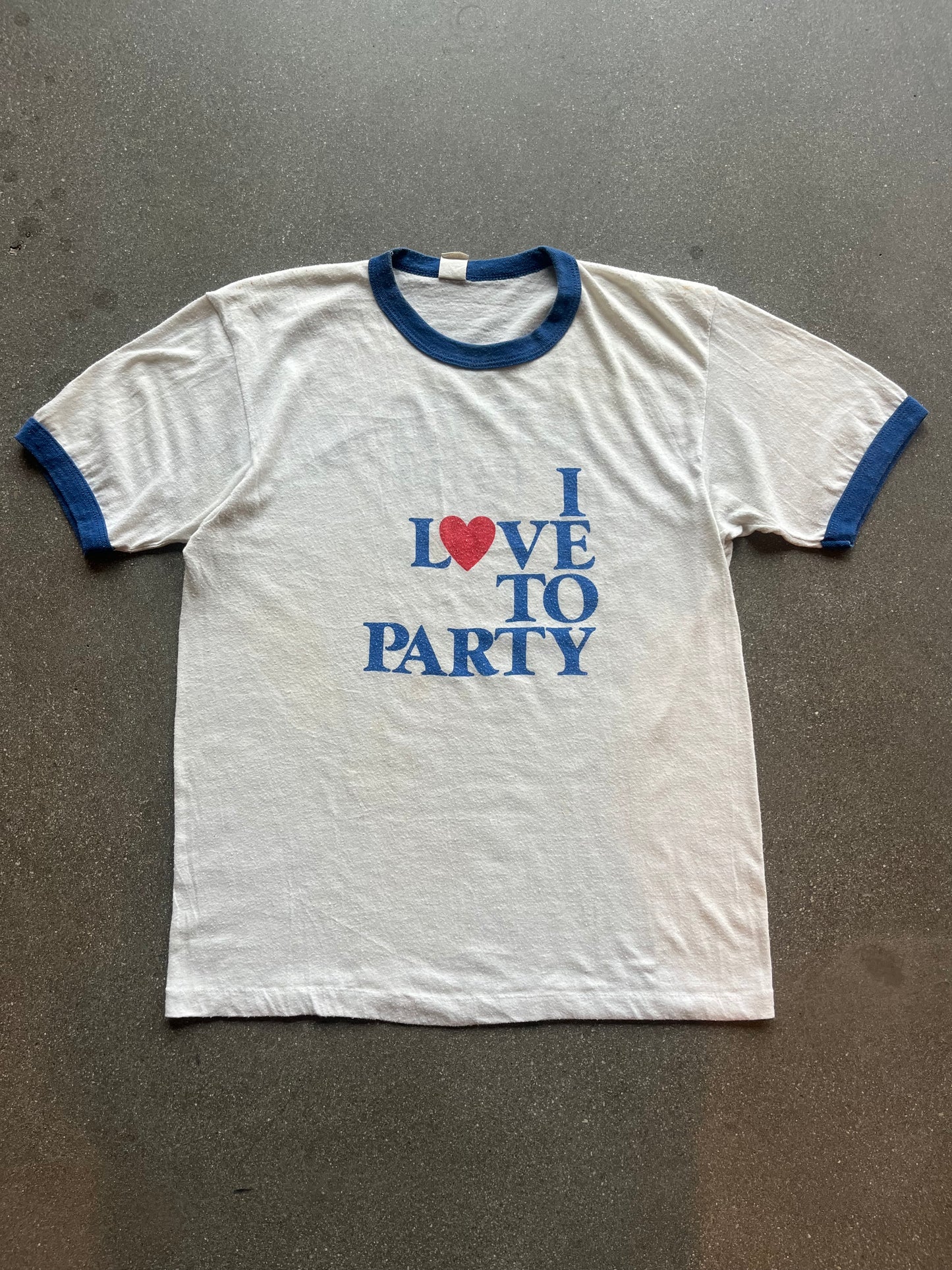 80’S “I LOVE TO PARTY” RINGER - M
