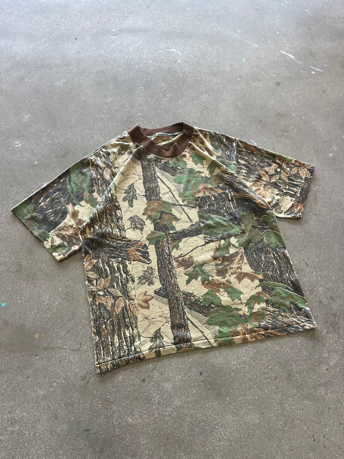 90’S REALTREE CAMO POCKET TEE - BOXY L