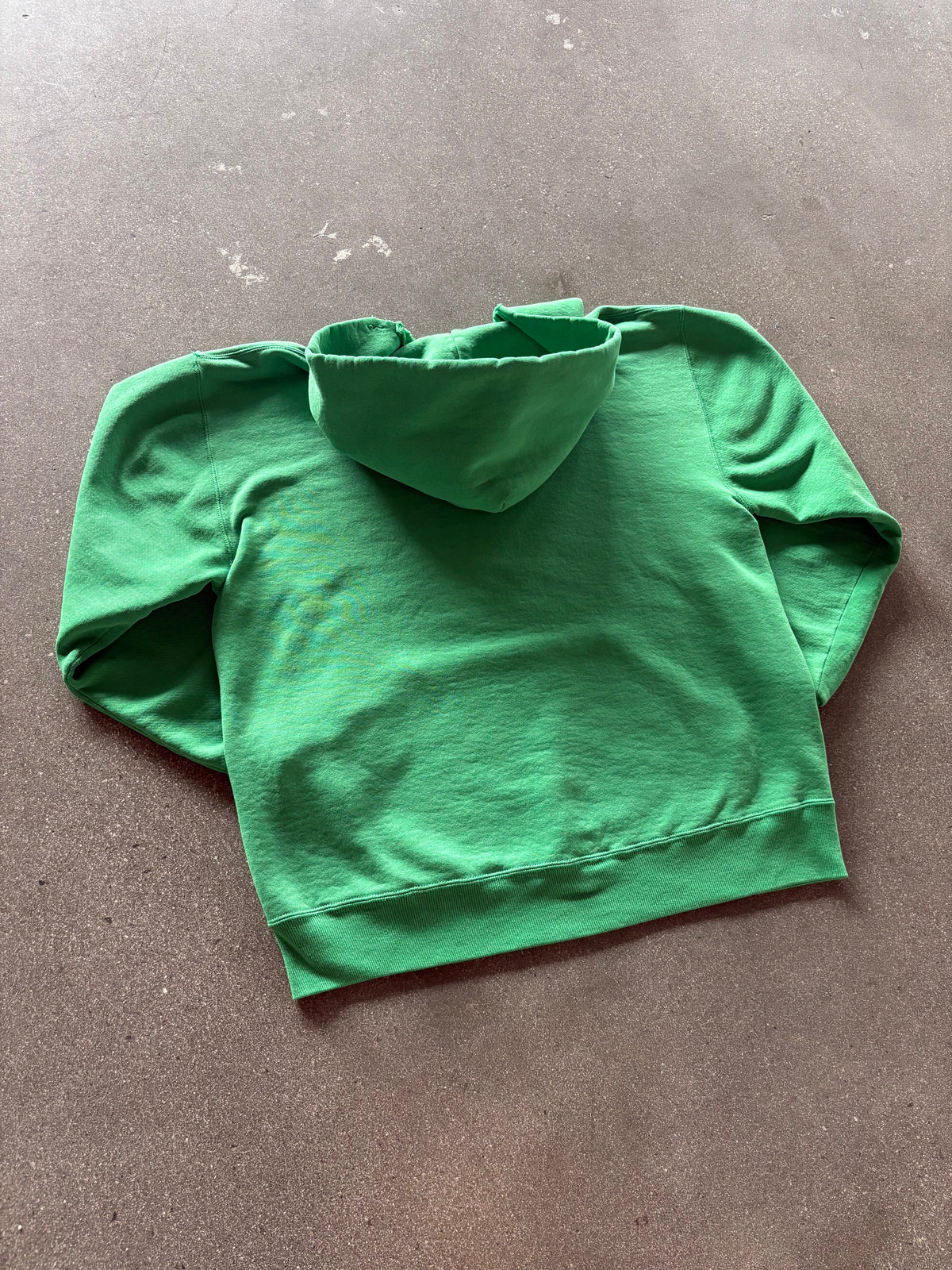 90’S GREEN “MEAD 69 MUSTANGS” RUSSELL HOODIE - L