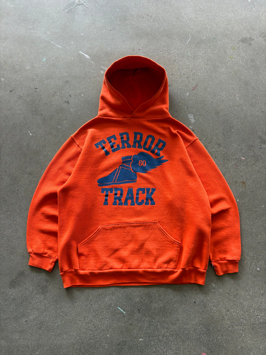 80’S ORANGE “TERROR TRACK” RUSSELL HOODIE - M/L