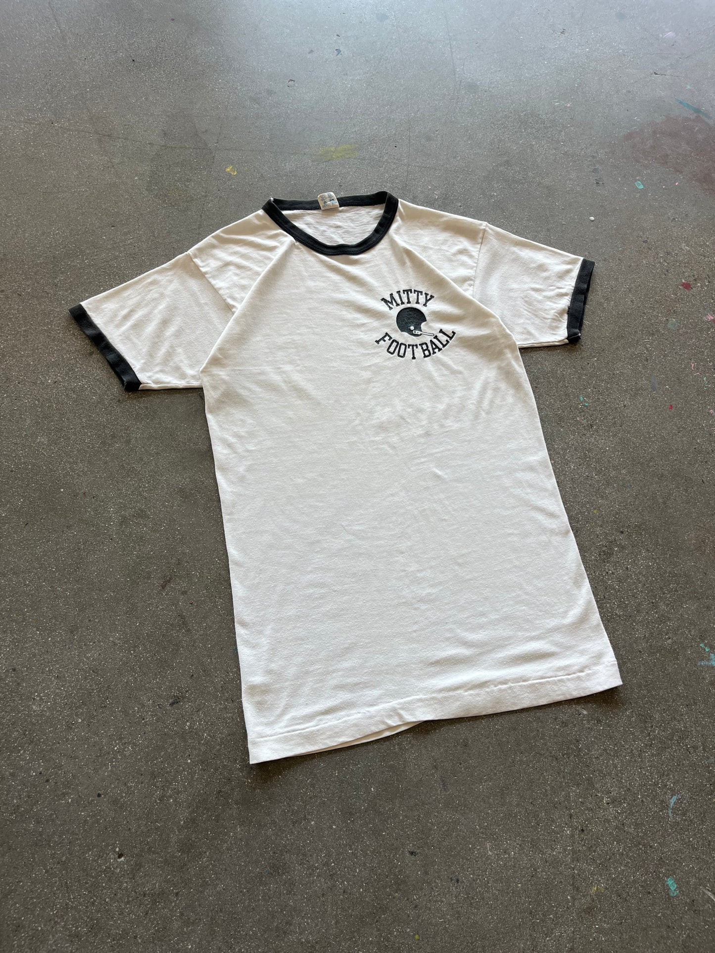 80’S CHAMPION “MITTY FOOTBALL” RINGER - M