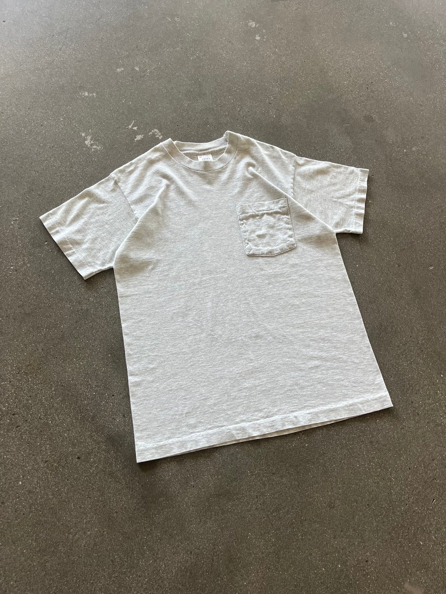 90’S BVD HEATHER GRAY POCKET TEE - M