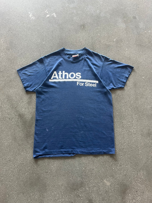70’S BLUE “ATHOS FOR …” TEE - M