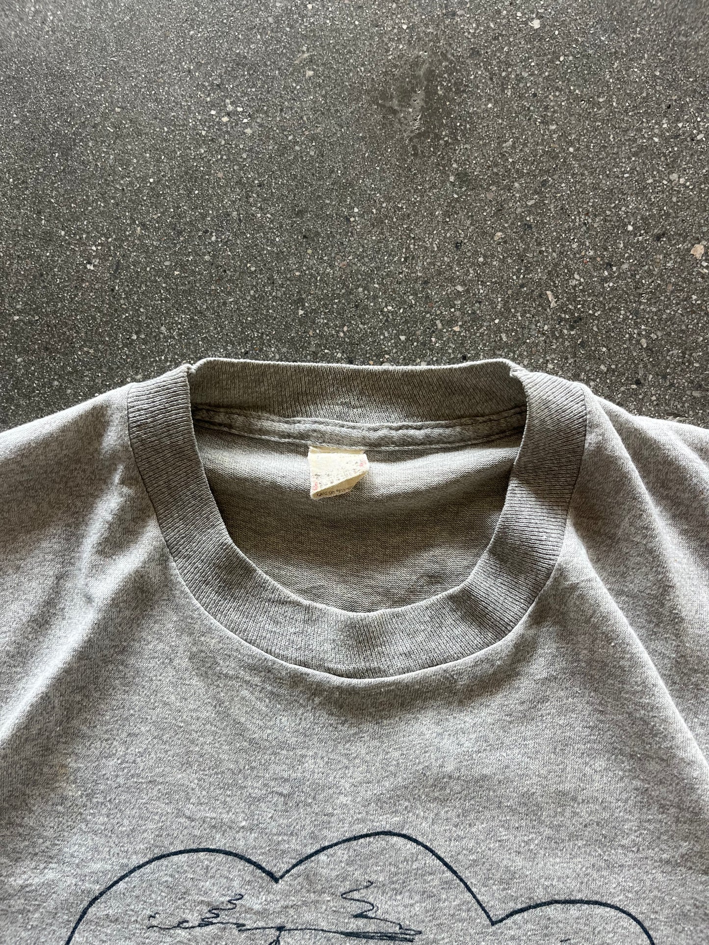 80’S HEATHER GRAY “APPALACHIA SERVICE PROJECT” TEE - M