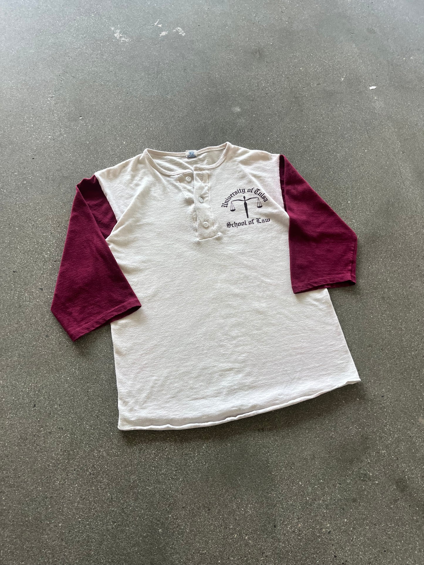 70’S “UNIVERSITY OF TULSA” RUGBY HENLEY - S/M