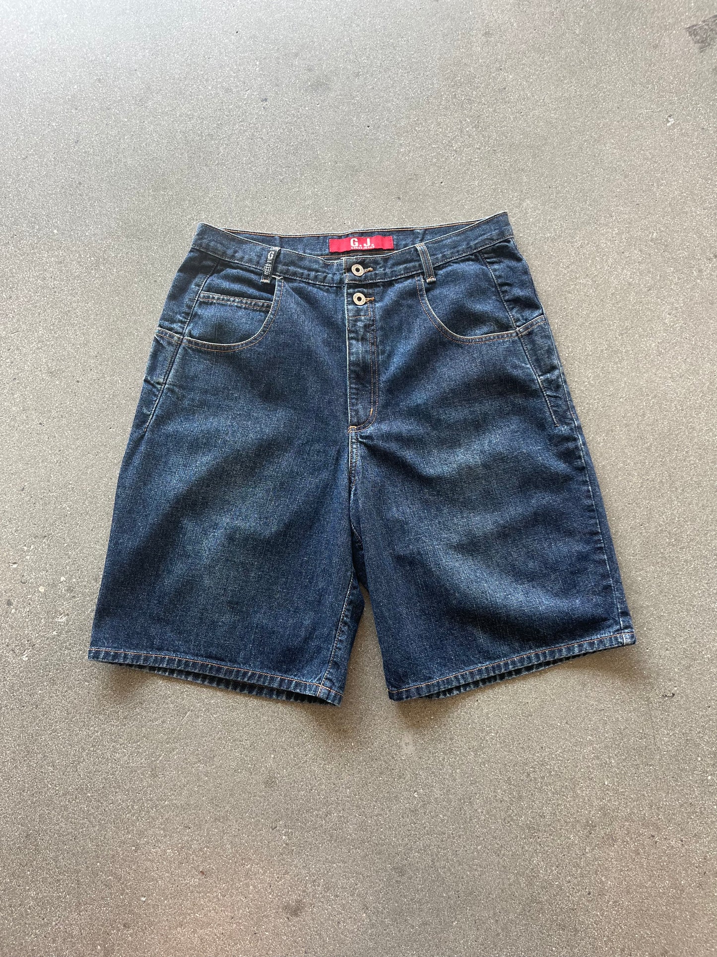 90’S GUESS RAW DENIM JORTS - 34