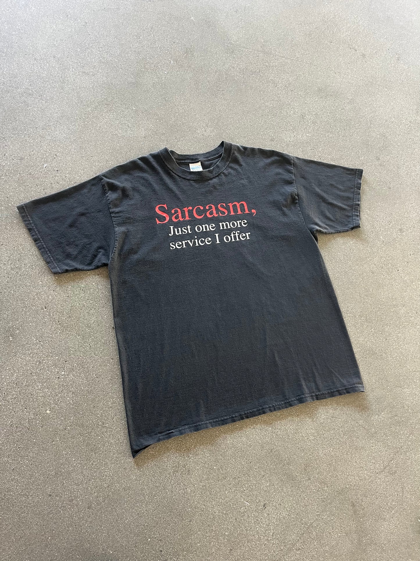 2000’S “SARCASM” TEE - L