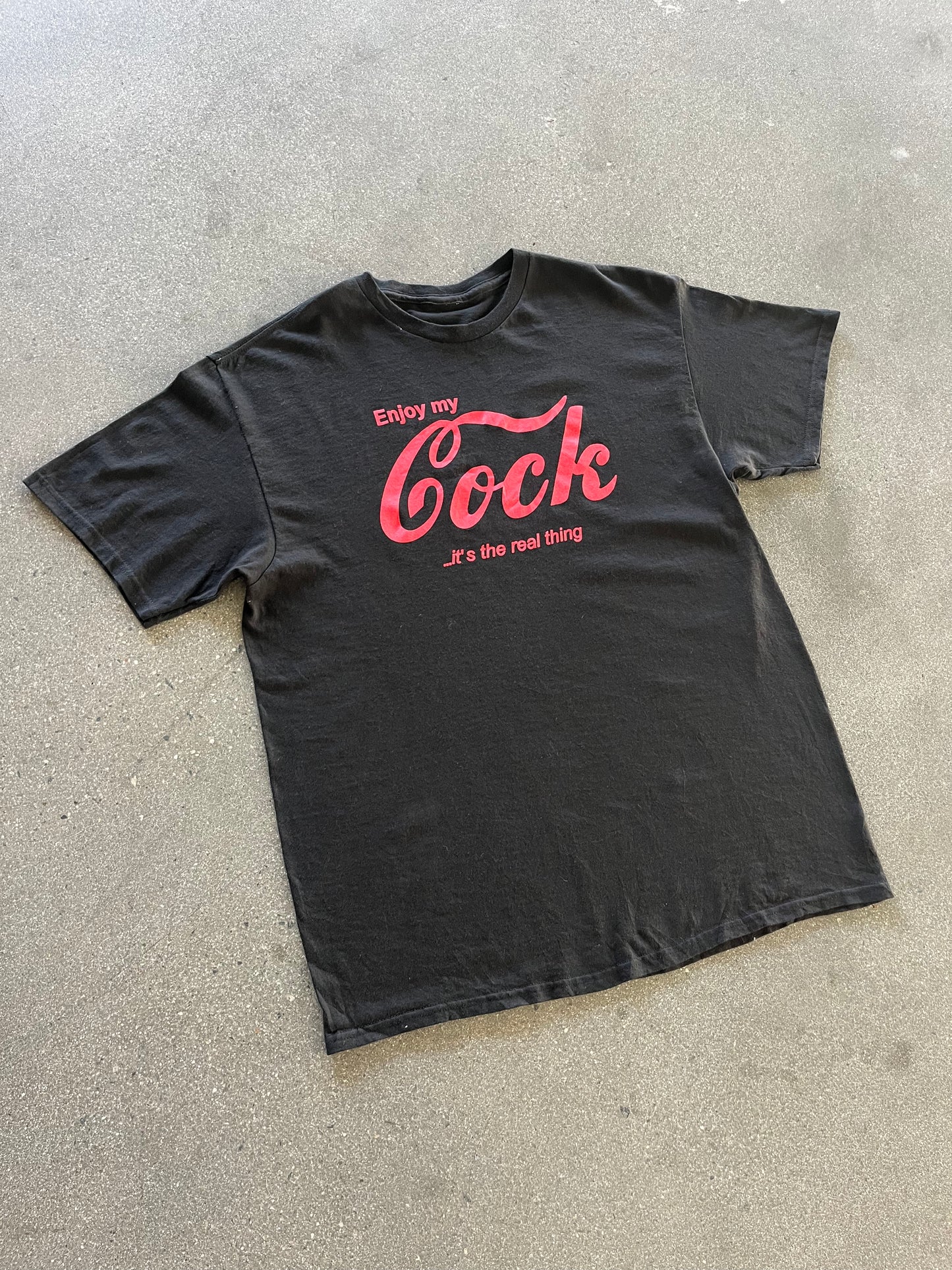 2000’S “ENJOY MY COCK…” NSFW TEE - L