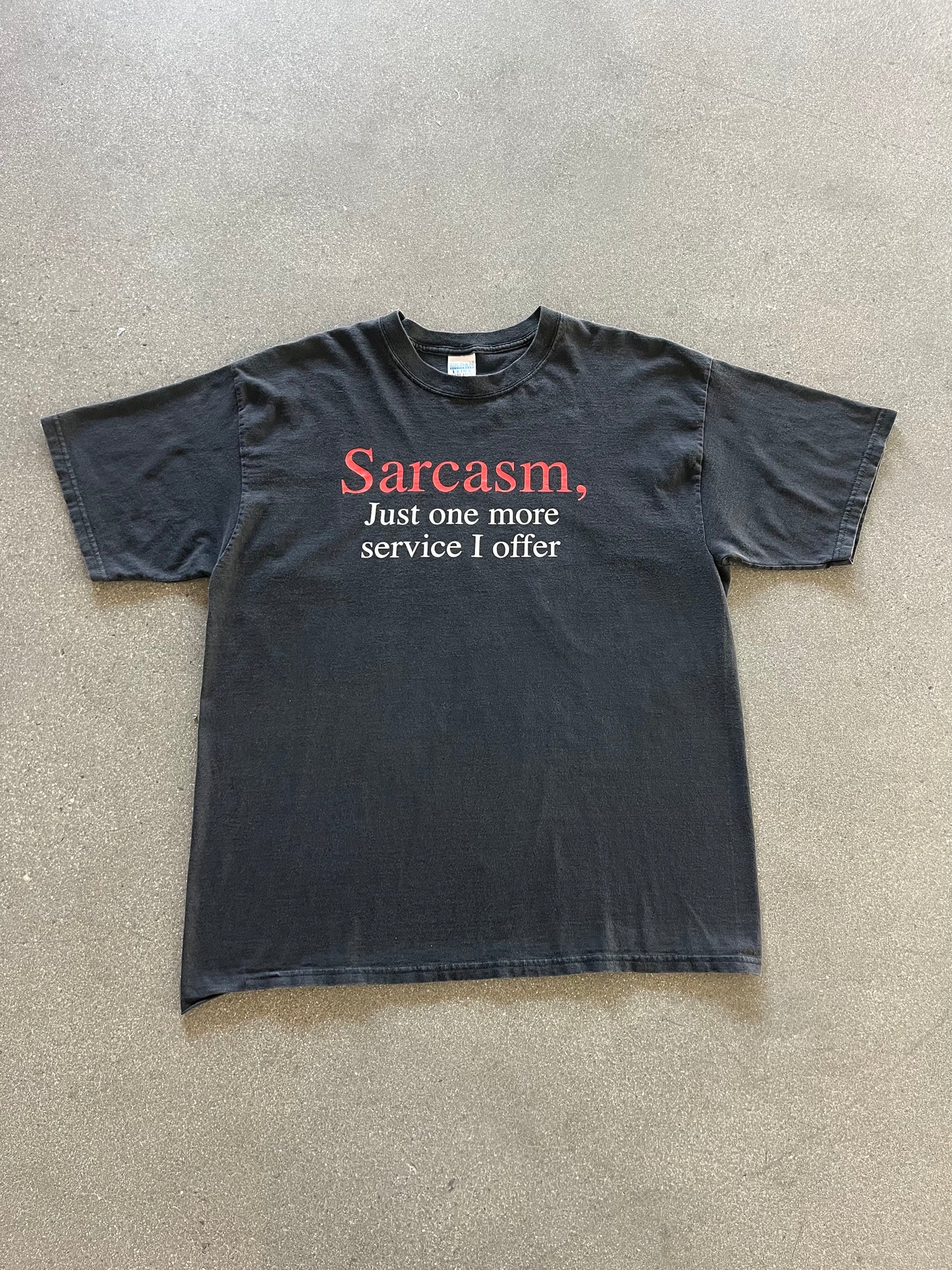 2000’S “SARCASM” TEE - L