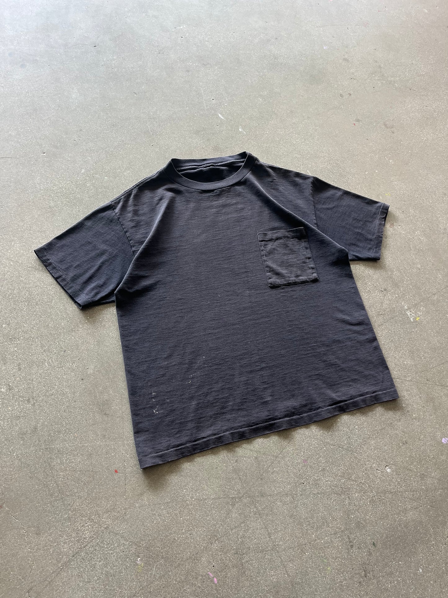 90’S BLACK POCKET TEE - BOXY M/L