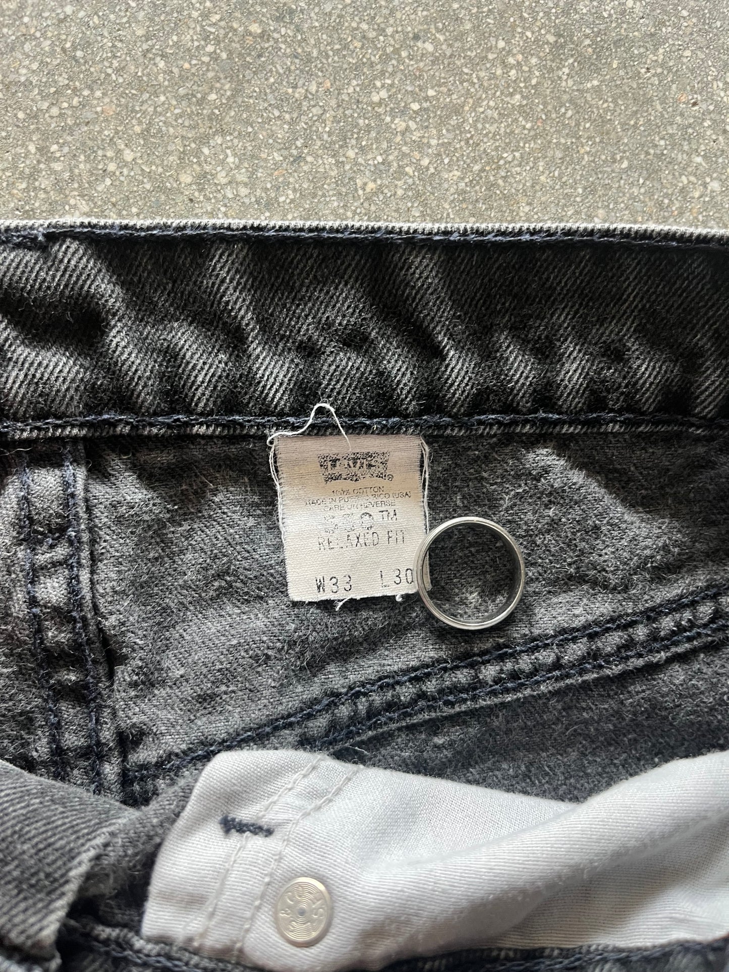 90’S FADED ORANGE TAB LEVI’s 550 PANTS - 33