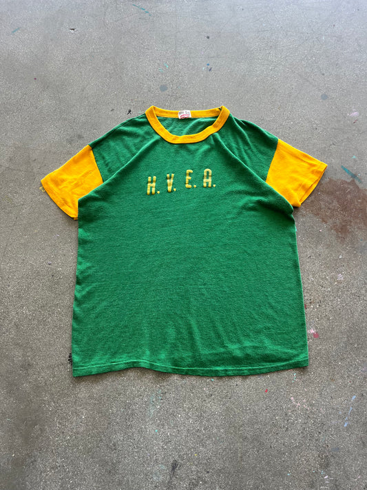 60’S TWO TONED “H.V.E.A” JERSEY TEE - L