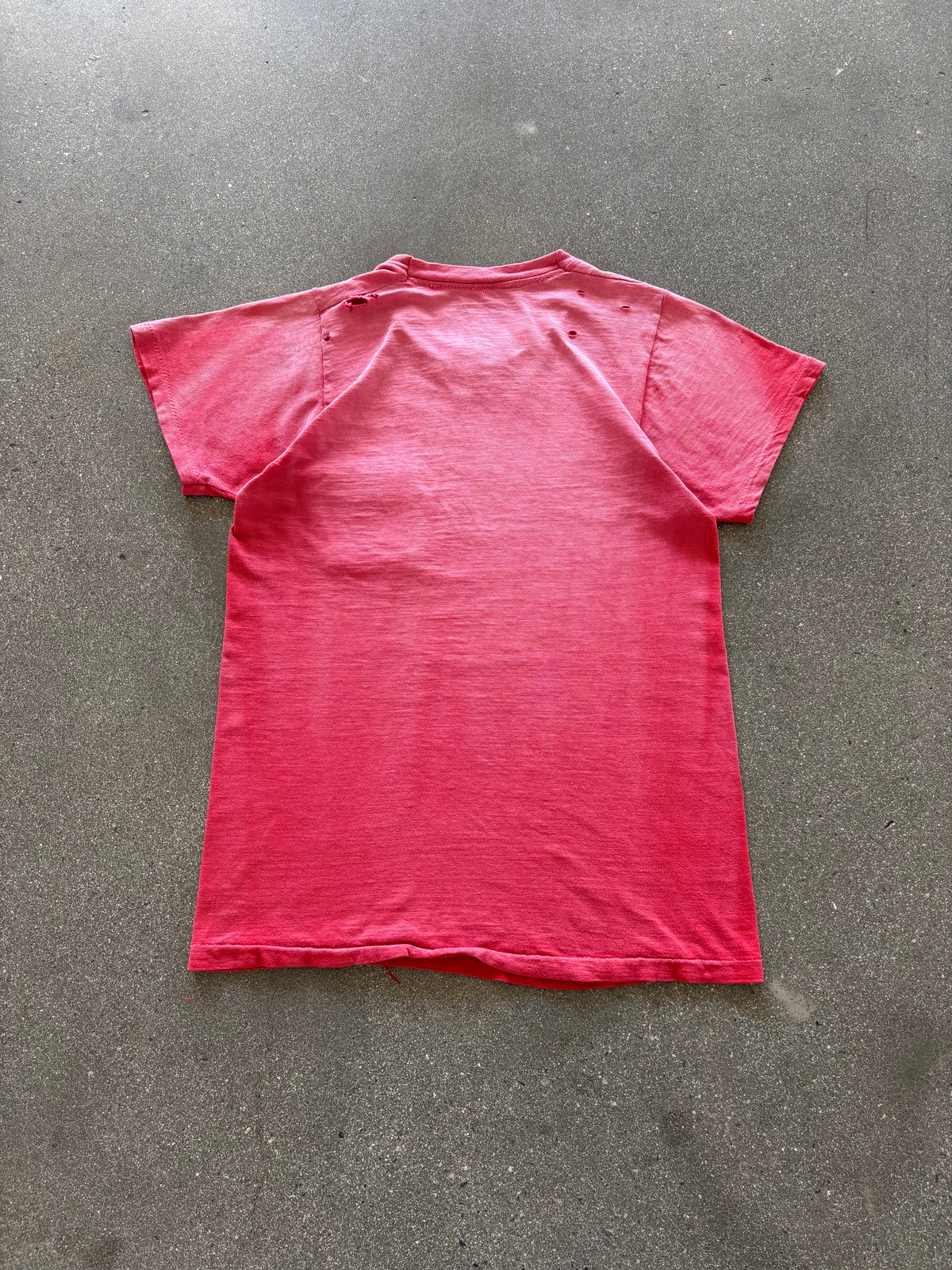 60’S SUNFADED RED POCKET TEE - XS/S