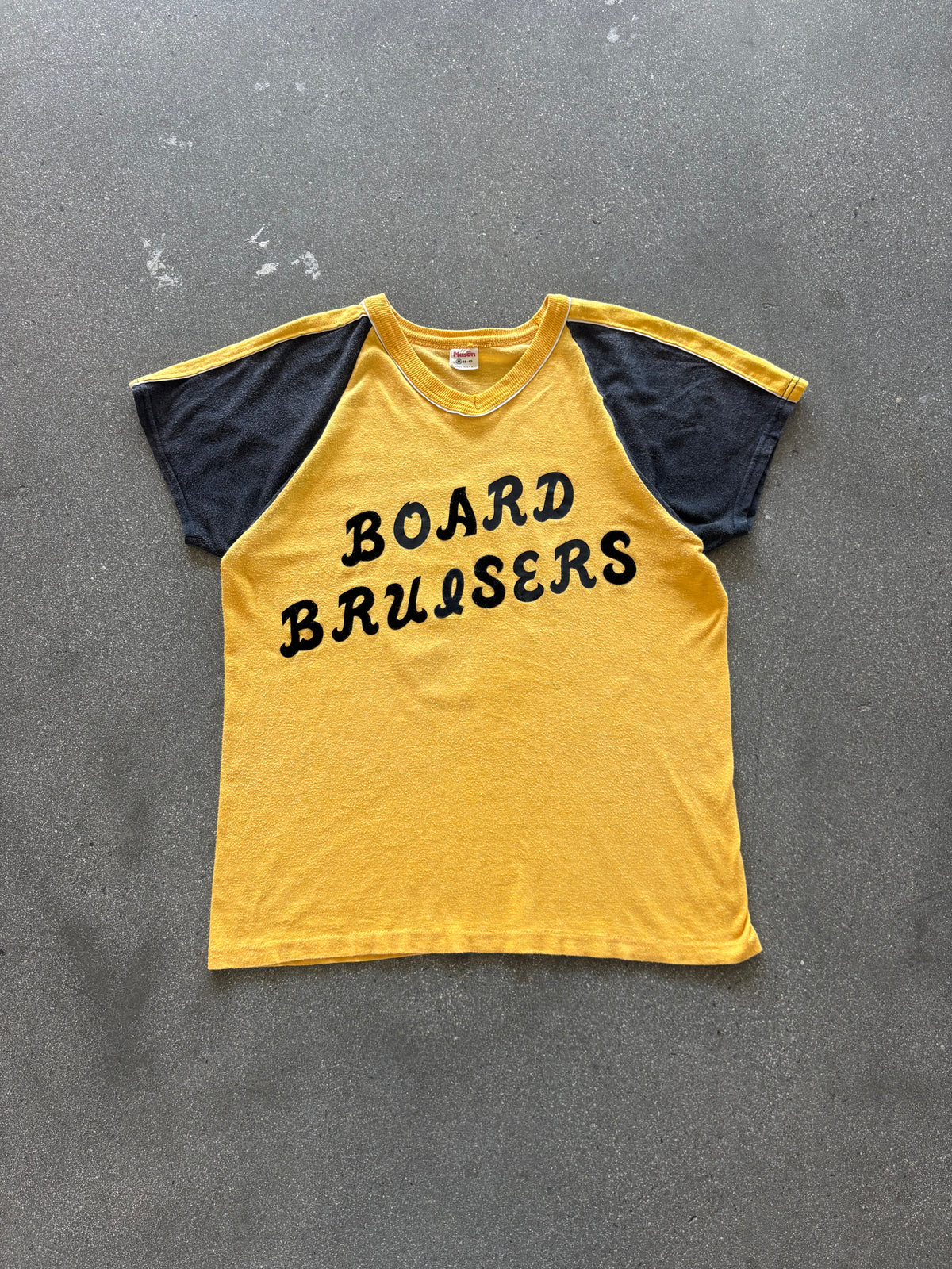 60’S YELLOW “BOARD BRUISER” COTTON JERSEY - S/M
