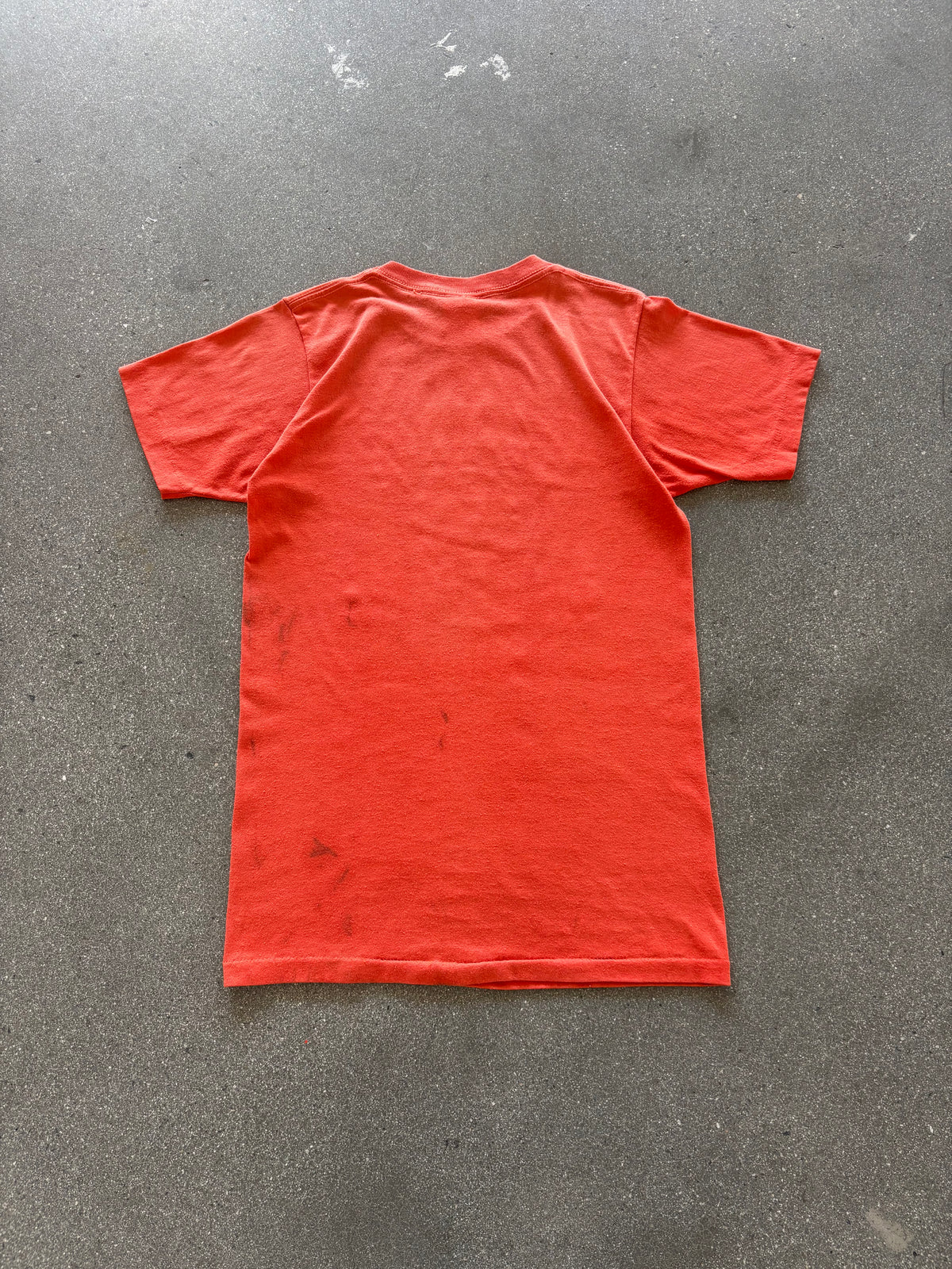 80’S ORANGE “WARWICK BASKETBALL” BABY TEE - S