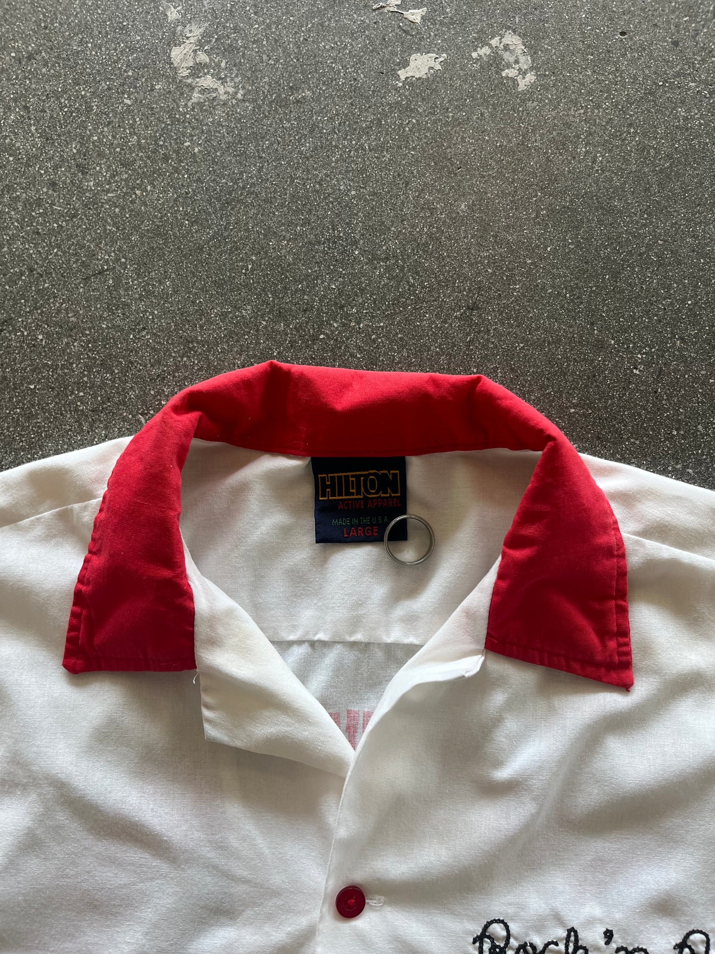 90’S “ROCK N’ BOWL” BOWLING SHIRT - L/XL