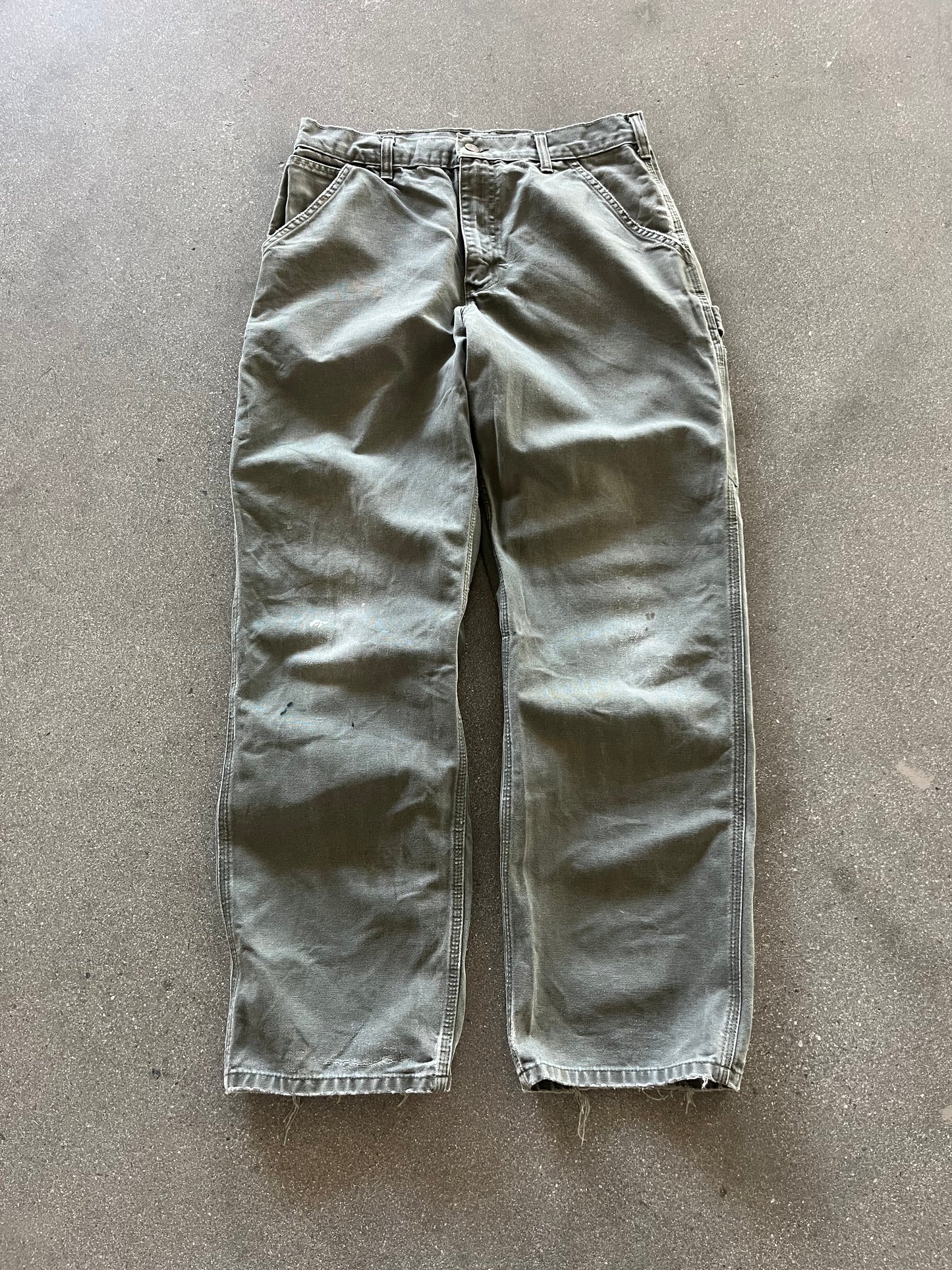 90’S FADED GREEN CARHARTT CARPENTERS - 32