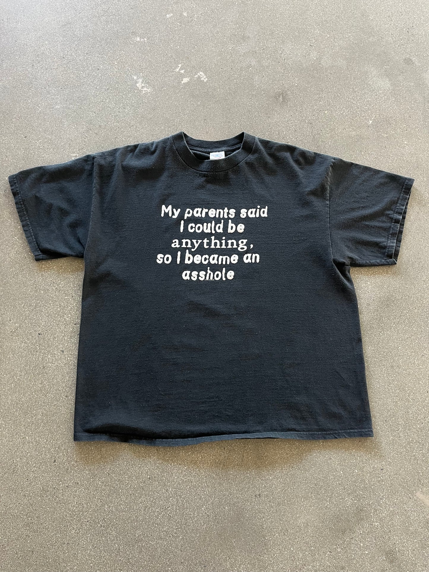 2000’S “SO I BECAME AN ASSHOLE” TEE - BOXY L