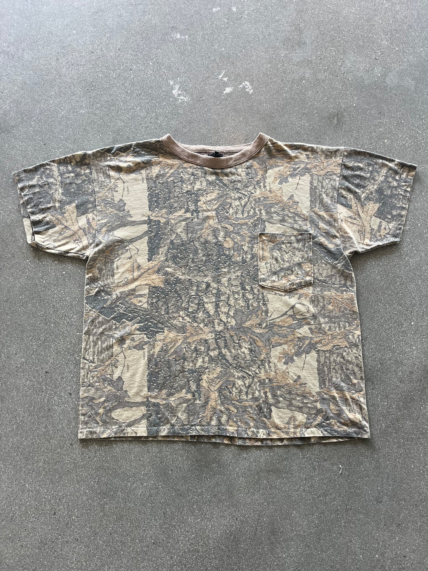 90’S REALTREE CAMO POCKET TEE - BOXY L