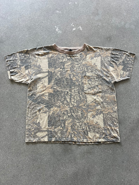 90’S REALTREE CAMO POCKET TEE - BOXY L