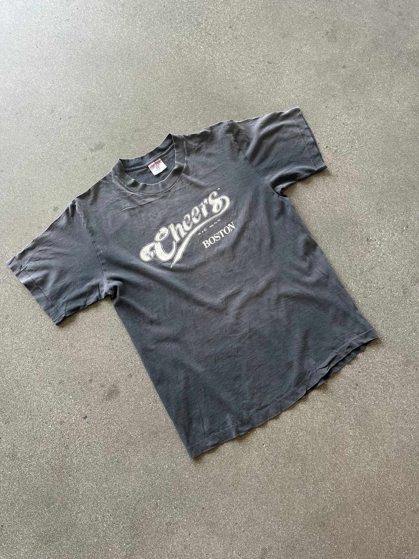 90’S FADED CHEERS BOSTON TEE - L